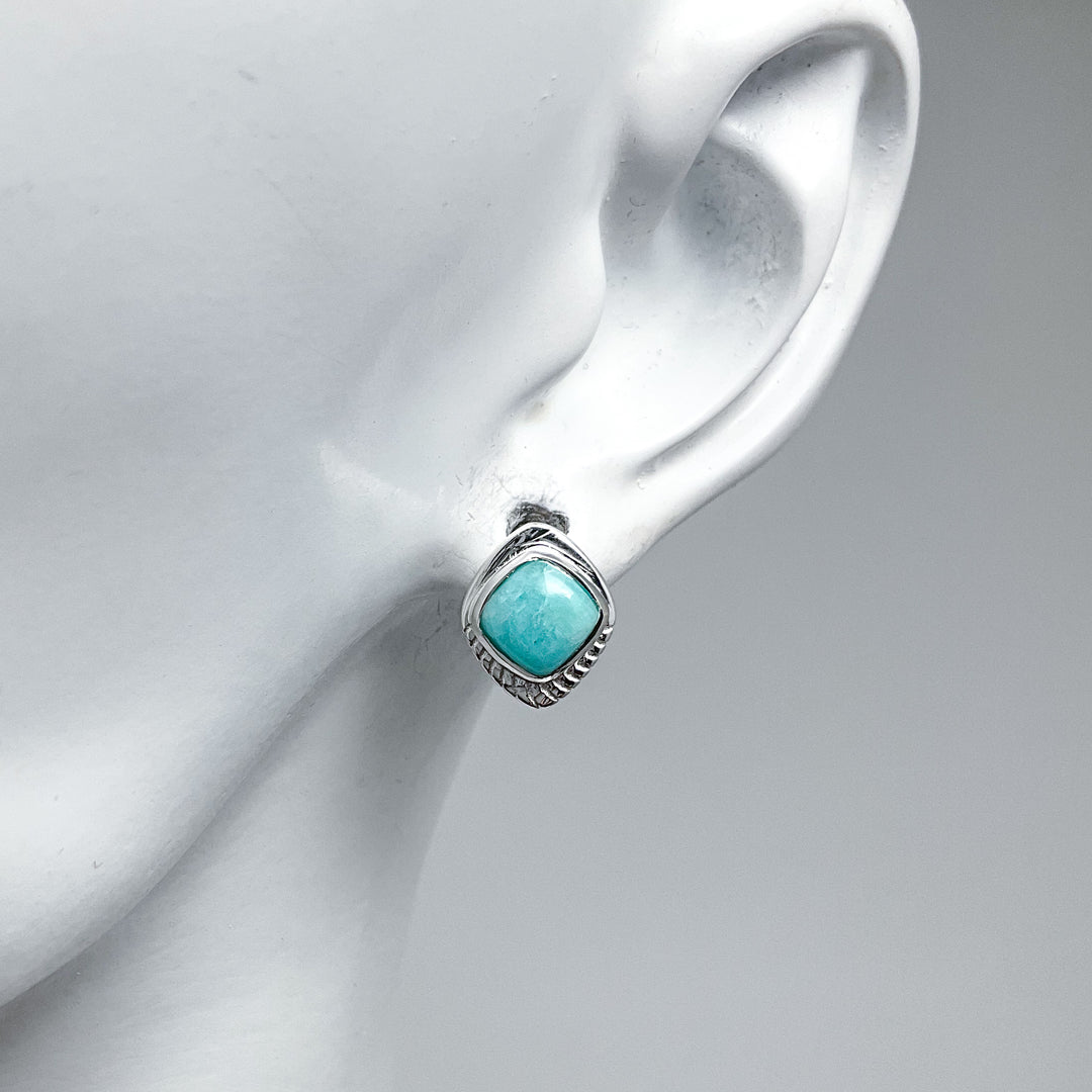 Amazonite Stud Earrings