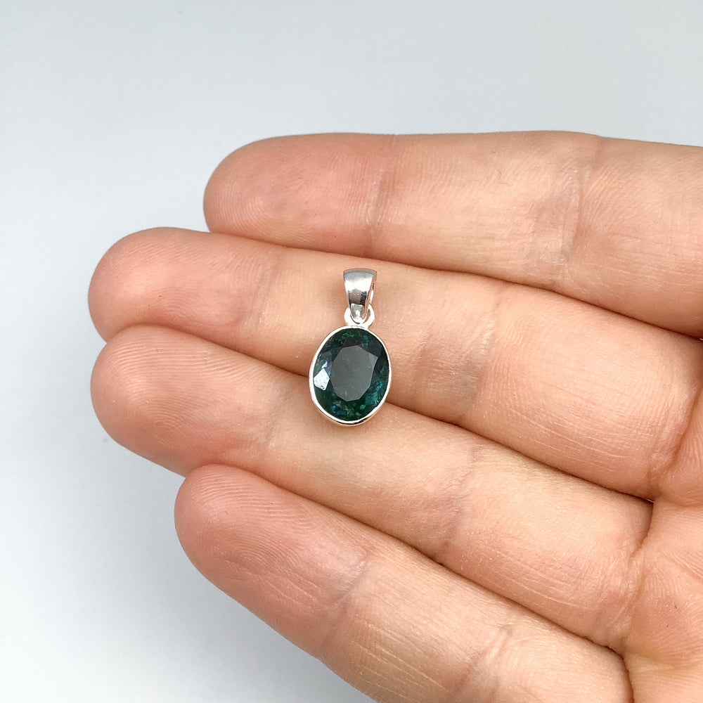 Blue and Green Tourmaline Pendant