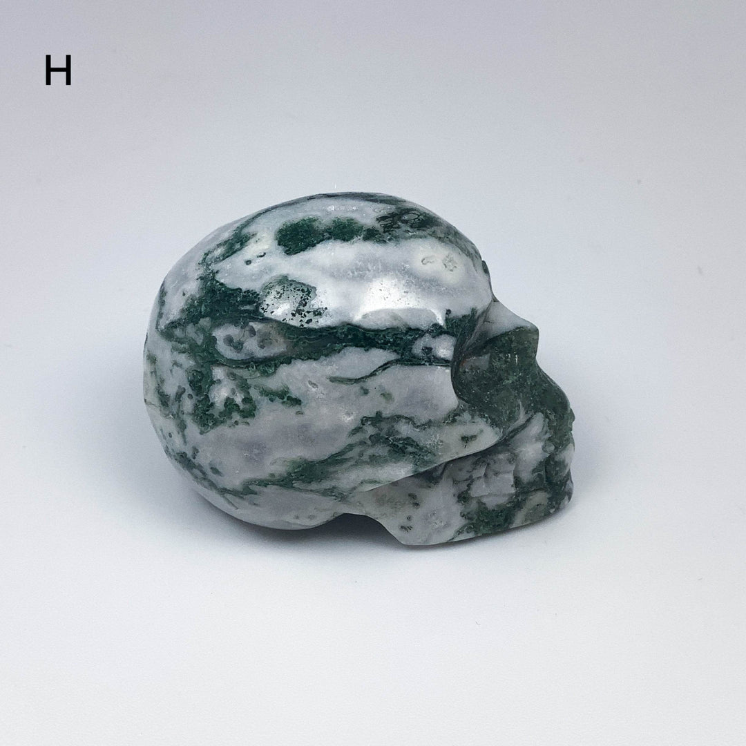 Moss Agate Skulls - Rocks and Gems Canada