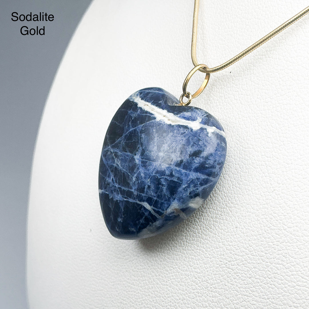 Heart Shaped Gemstone Pendant