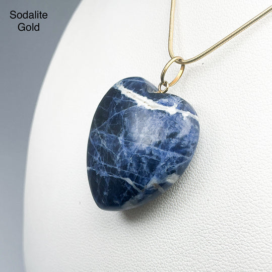 Heart Shaped Gemstone Pendant
