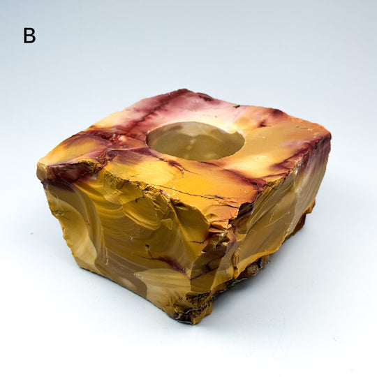 Mookaite Candle Holder - Rocks and Gems Canada