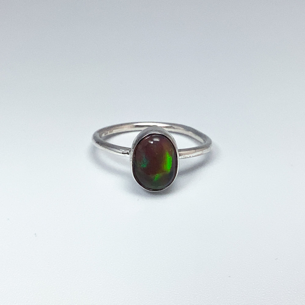 Black Ethiopian Opal Ring