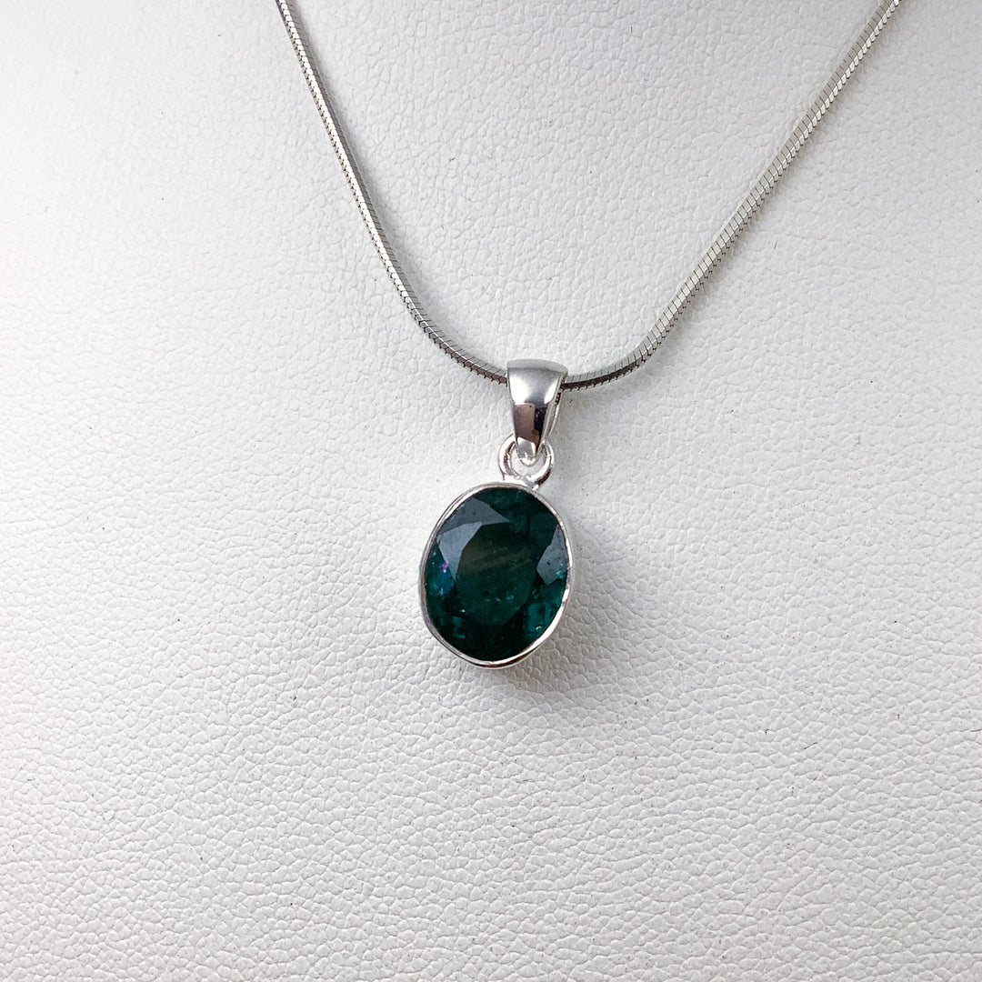 Blue and Green Tourmaline Pendant