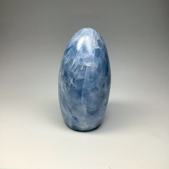 Blue Calcite Stand Up - Rocks and Gems Canada