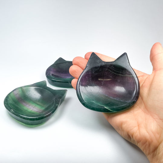 Fluorite Cat Bowl - Rocks and Gems Canada