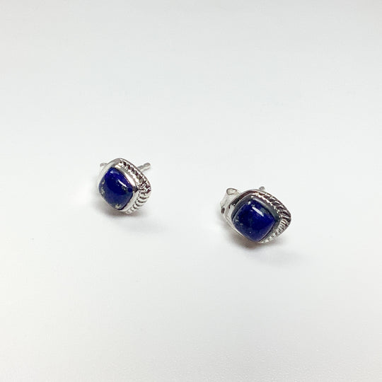 Lapis Lazuli Stud Earrings