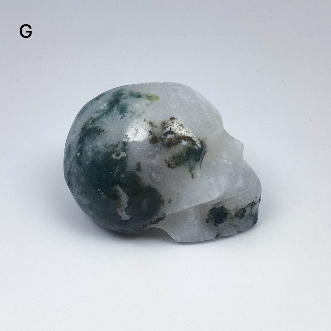 Moss Agate Skulls - Rocks and Gems Canada