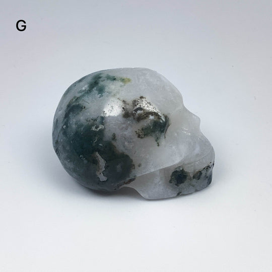 Moss Agate Skulls - Rocks and Gems Canada