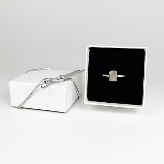 Muonionalusta Meteorite Ring - Rocks and Gems Canada