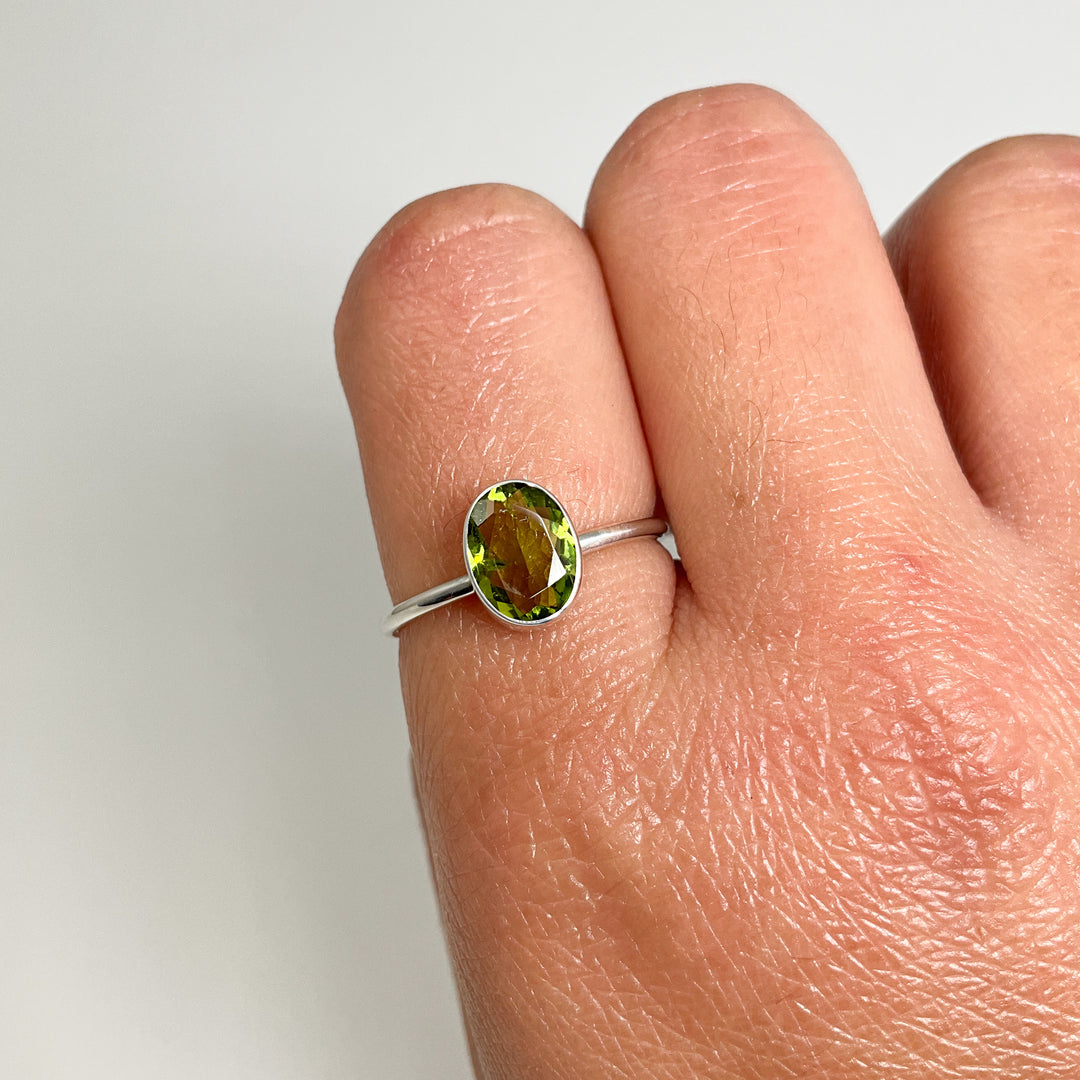 Green Tourmaline Ring - Rocks and Gems Canada