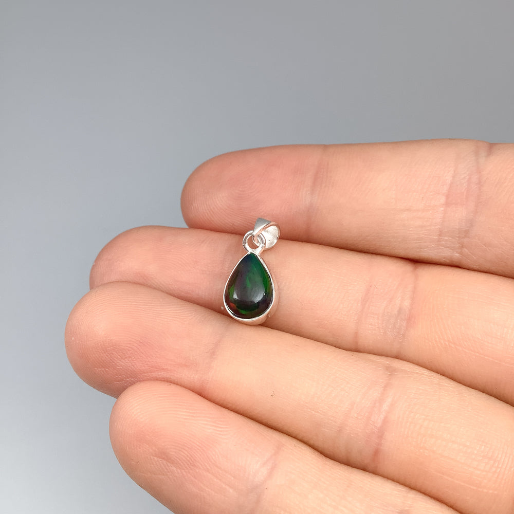 Black Ethiopian Opal Pendant