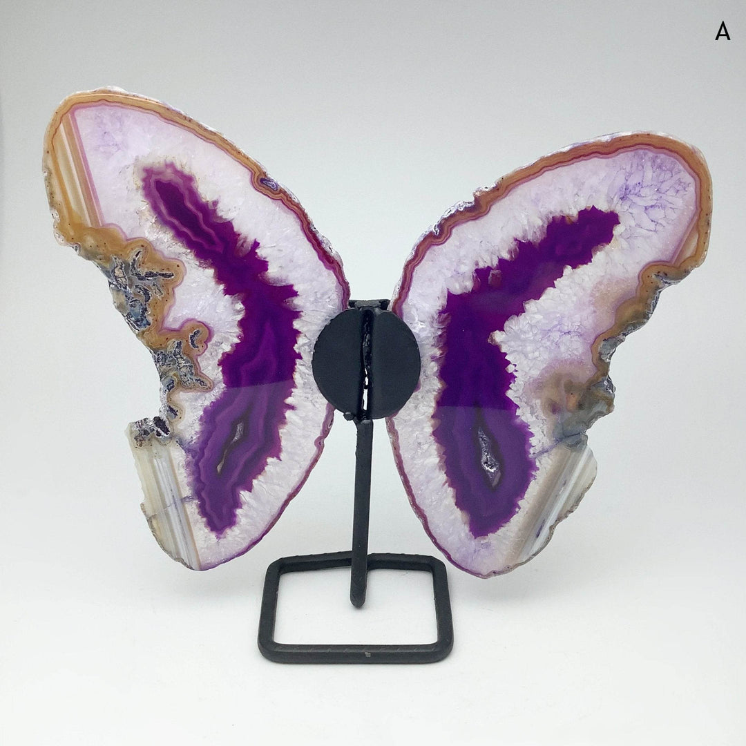 Agate Butterfly on Stand-Rocks and Gems Canada