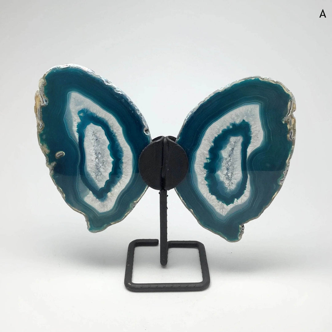 Agate Butterfly on Stand-Rocks and Gems Canada