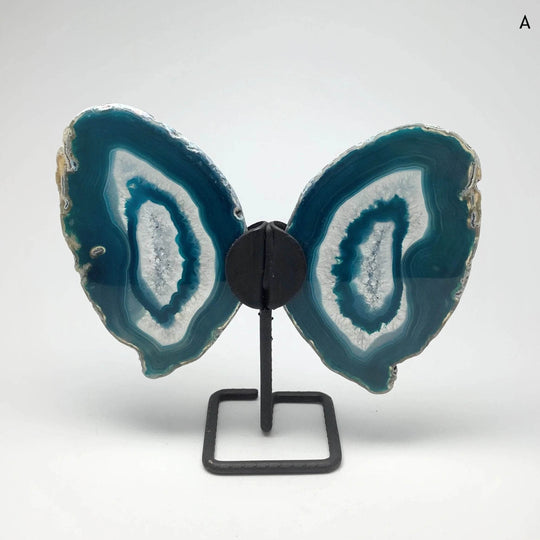 Agate Butterfly on Stand-Rocks and Gems Canada