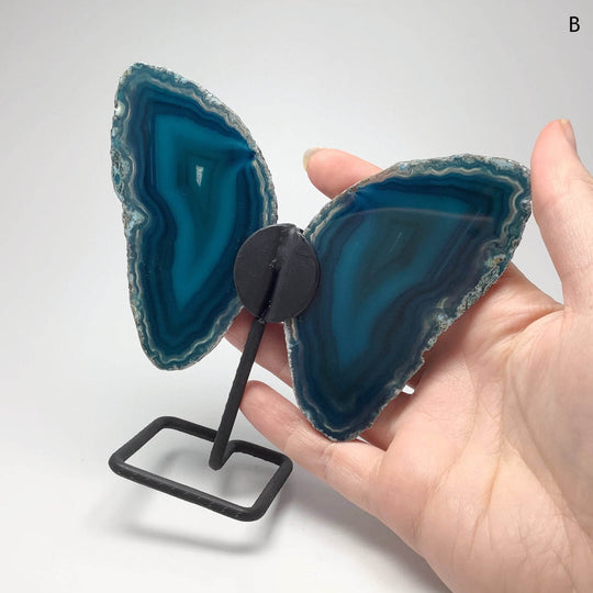 Agate Butterfly on Stand-Rocks and Gems Canada