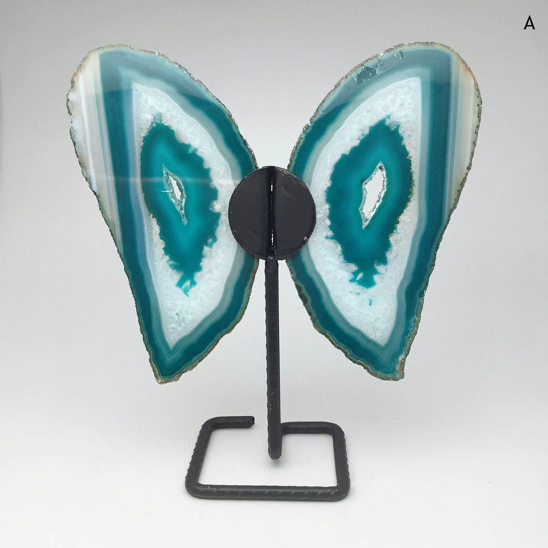 Agate Butterfly on Stand-Rocks and Gems Canada