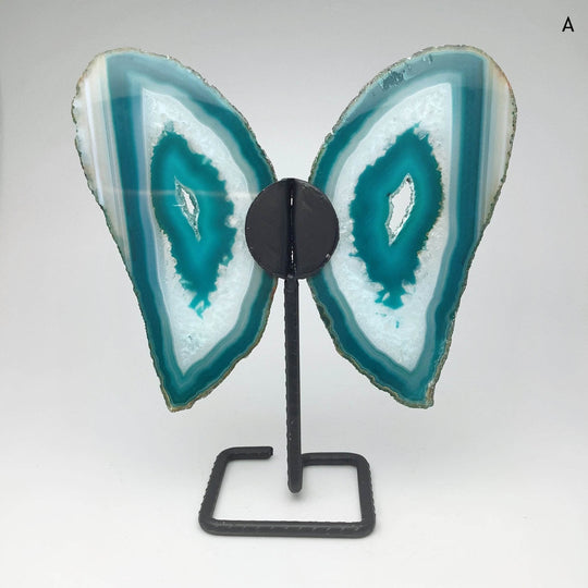Agate Butterfly on Stand-Rocks and Gems Canada