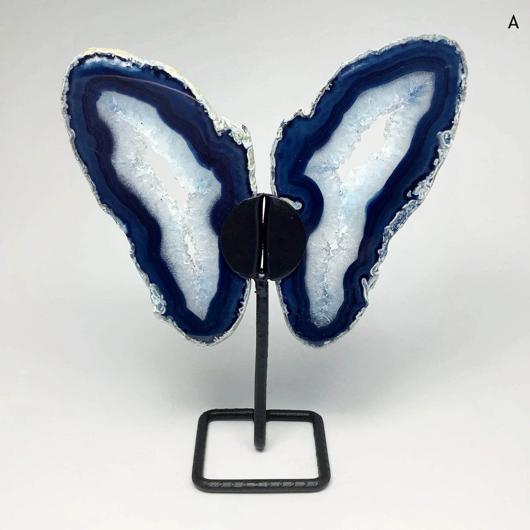 Agate Butterfly on Stand-Rocks and Gems Canada