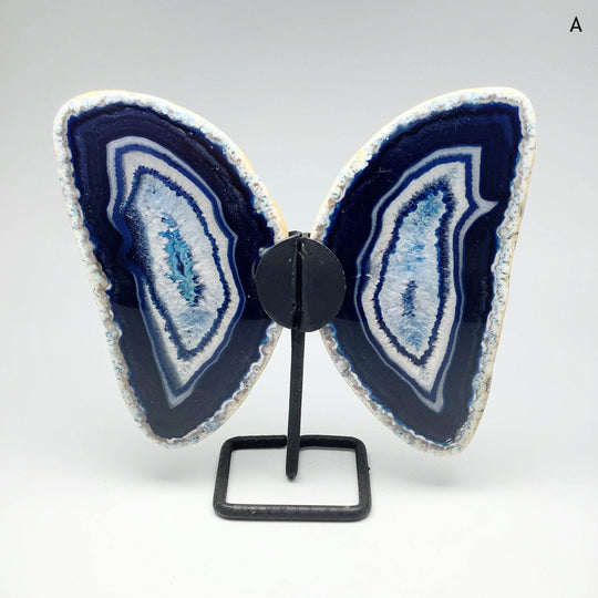 Agate Butterfly on Stand-Rocks and Gems Canada