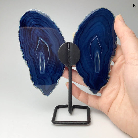 Agate Butterfly on Stand-Rocks and Gems Canada