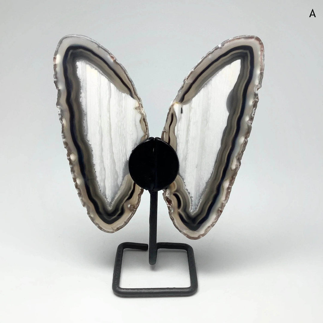 Agate Butterfly on Stand-Rocks and Gems Canada