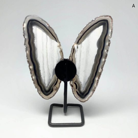 Agate Butterfly on Stand-Rocks and Gems Canada