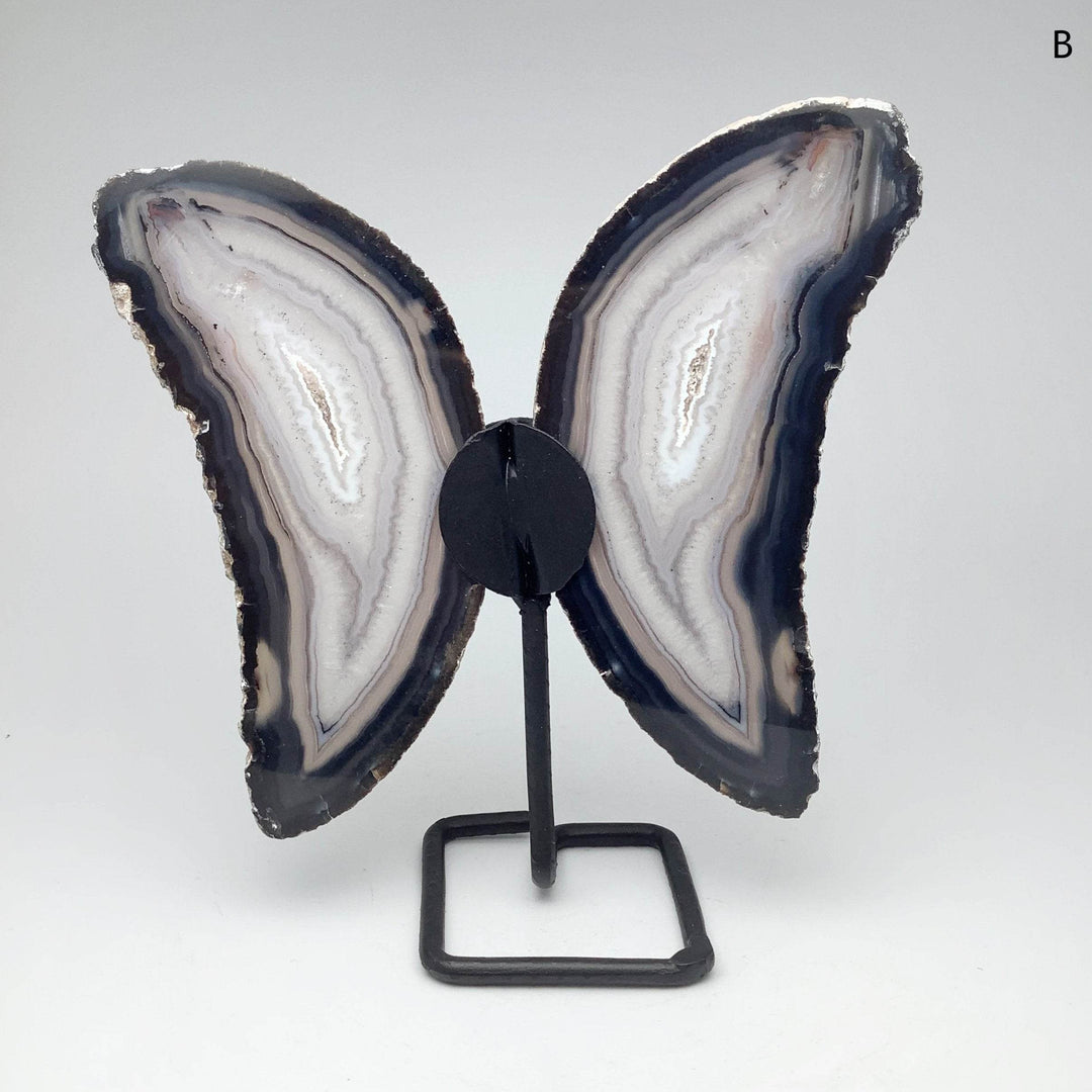 Agate Butterfly on Stand-Rocks and Gems Canada