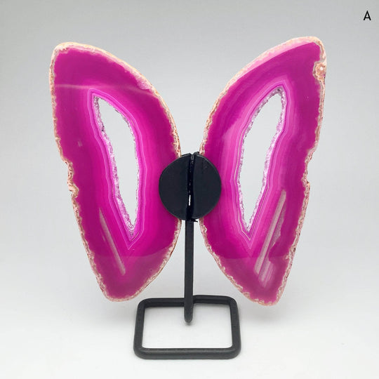 Agate Butterfly on Stand-Rocks and Gems Canada