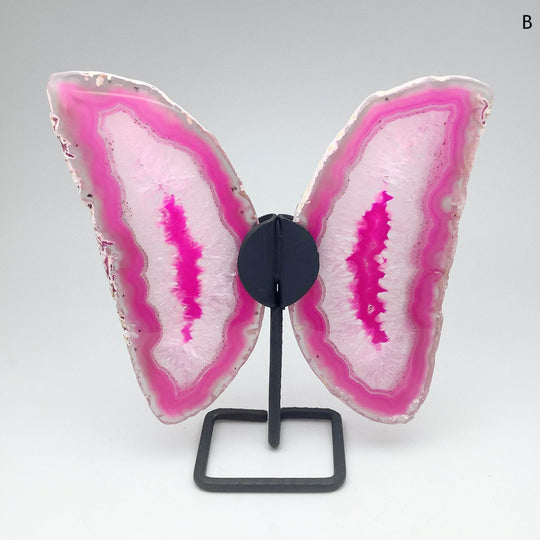 Agate Butterfly on Stand-Rocks and Gems Canada