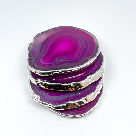 Agate Coasters - Set of 4-Rocks and Gems Canada