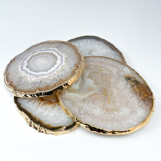 Agate Coasters - Set of 4-Rocks and Gems Canada