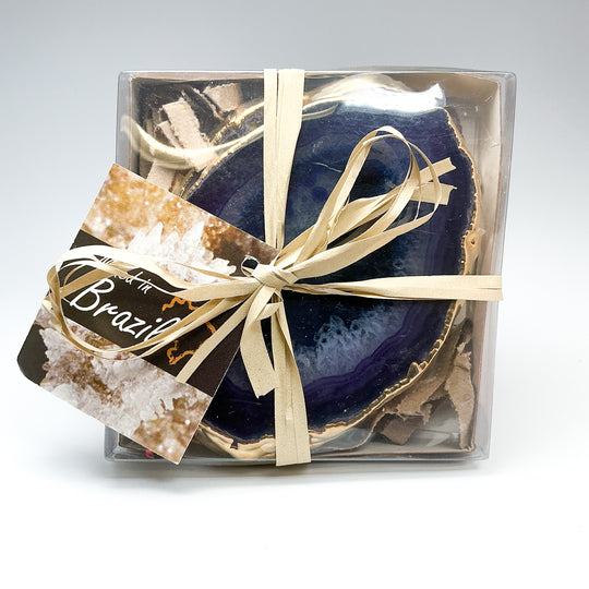 Agate Coasters - Set of 4-Rocks and Gems Canada