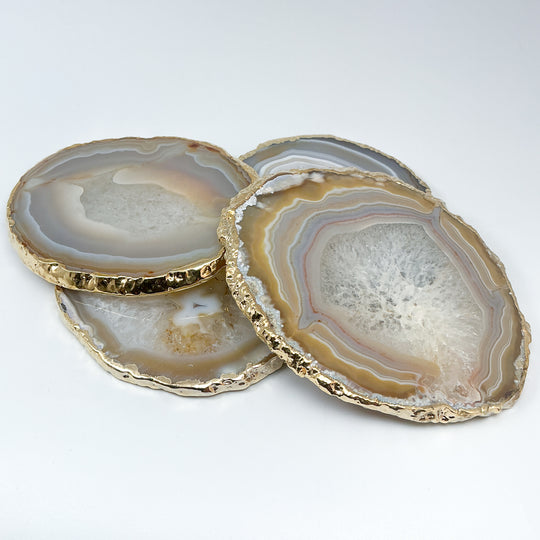 Agate Coasters - Set of 4-Rocks and Gems Canada