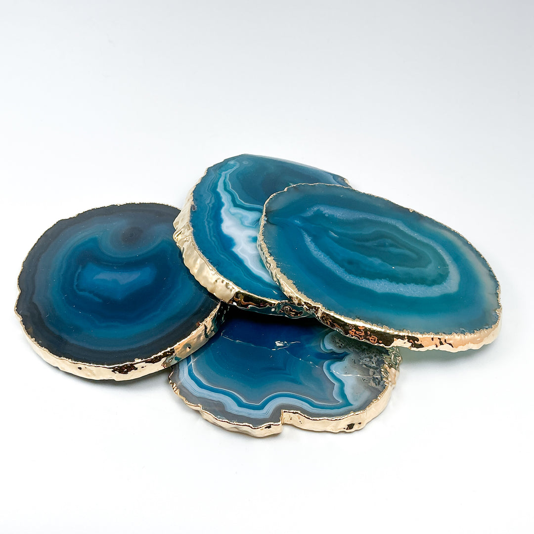 Agate Coasters - Set of 4-Rocks and Gems Canada
