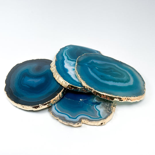 Agate Coasters - Set of 4-Rocks and Gems Canada