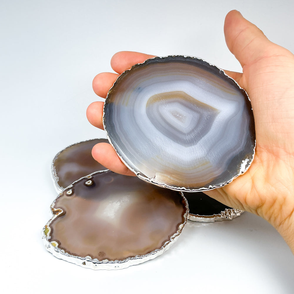 Agate Coasters - Set of 4-Rocks and Gems Canada