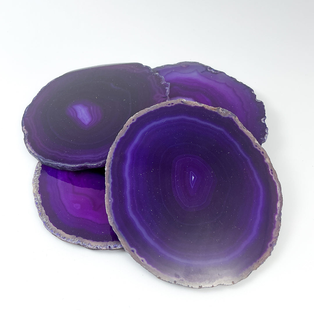 Agate Coasters - Set of 4-Rocks and Gems Canada
