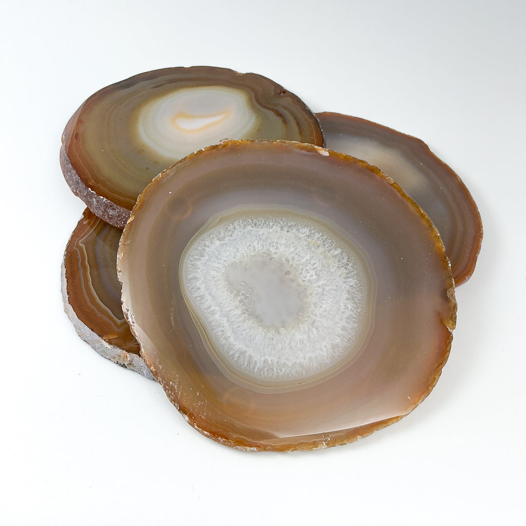 Agate Coasters - Set of 4-Rocks and Gems Canada