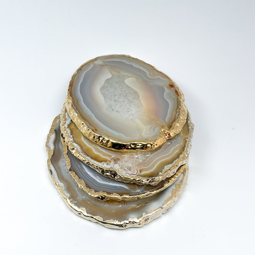 Agate Coasters - Set of 4-Rocks and Gems Canada