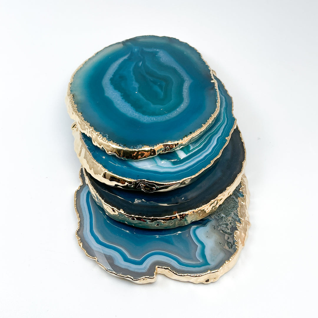 Agate Coasters - Set of 4-Rocks and Gems Canada