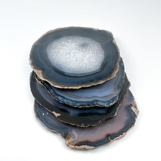 Agate Coasters - Set of 4-Rocks and Gems Canada