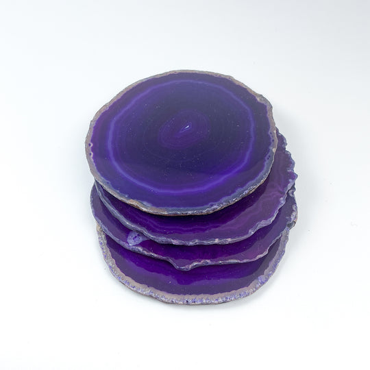 Agate Coasters - Set of 4-Rocks and Gems Canada