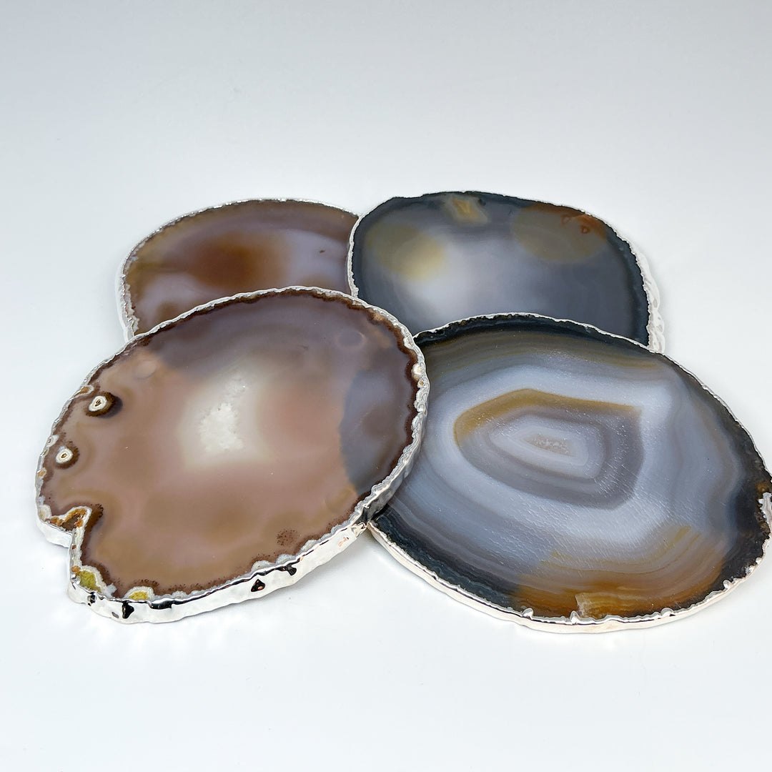 Agate Coasters - Set of 4-Rocks and Gems Canada