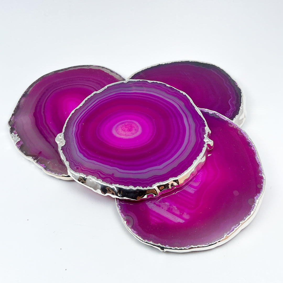 Agate Coasters - Set of 4-Rocks and Gems Canada