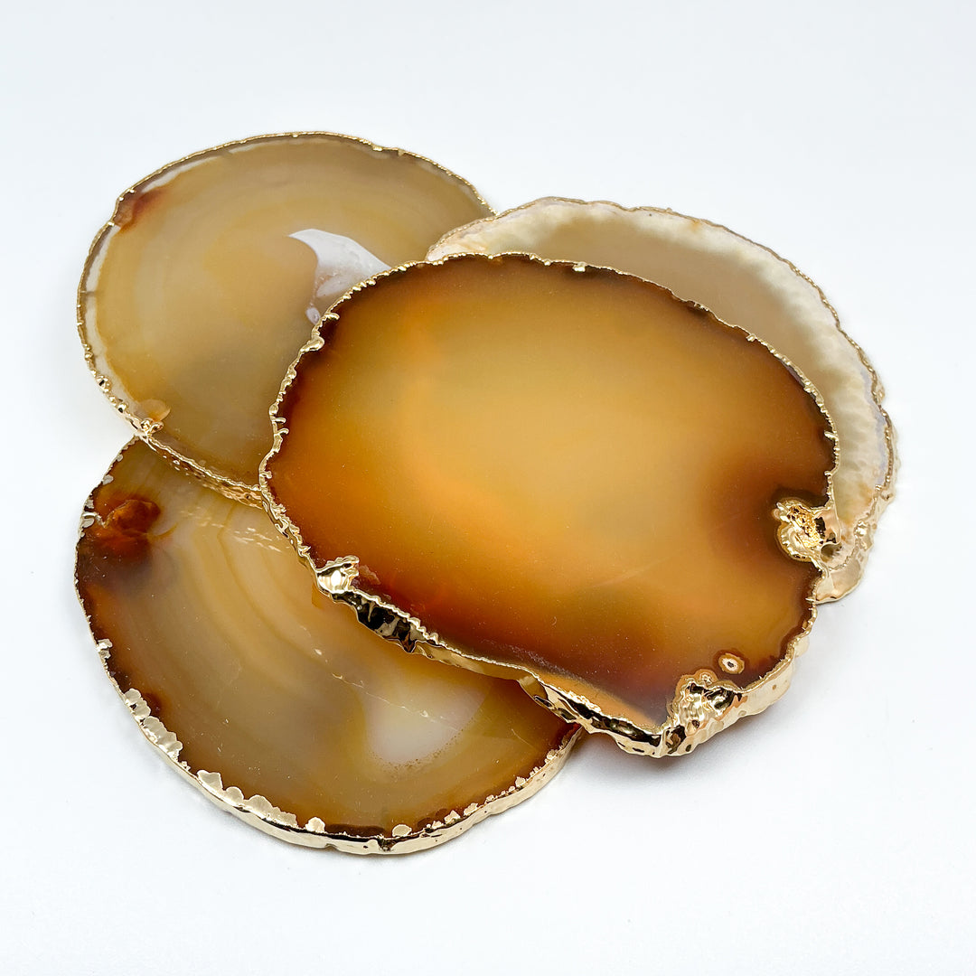 Agate Coasters - Set of 4-Rocks and Gems Canada