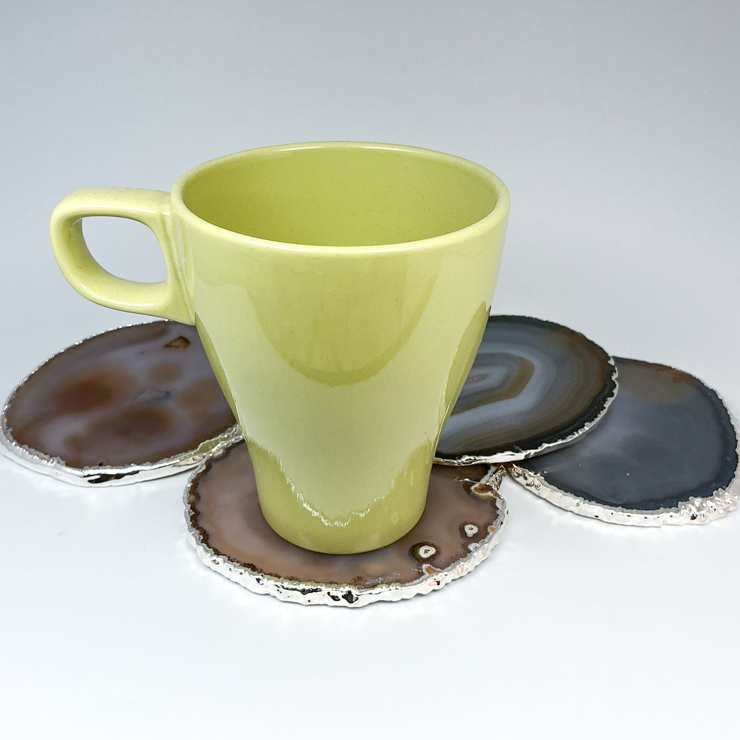 Agate Coasters - Set of 4-Rocks and Gems Canada