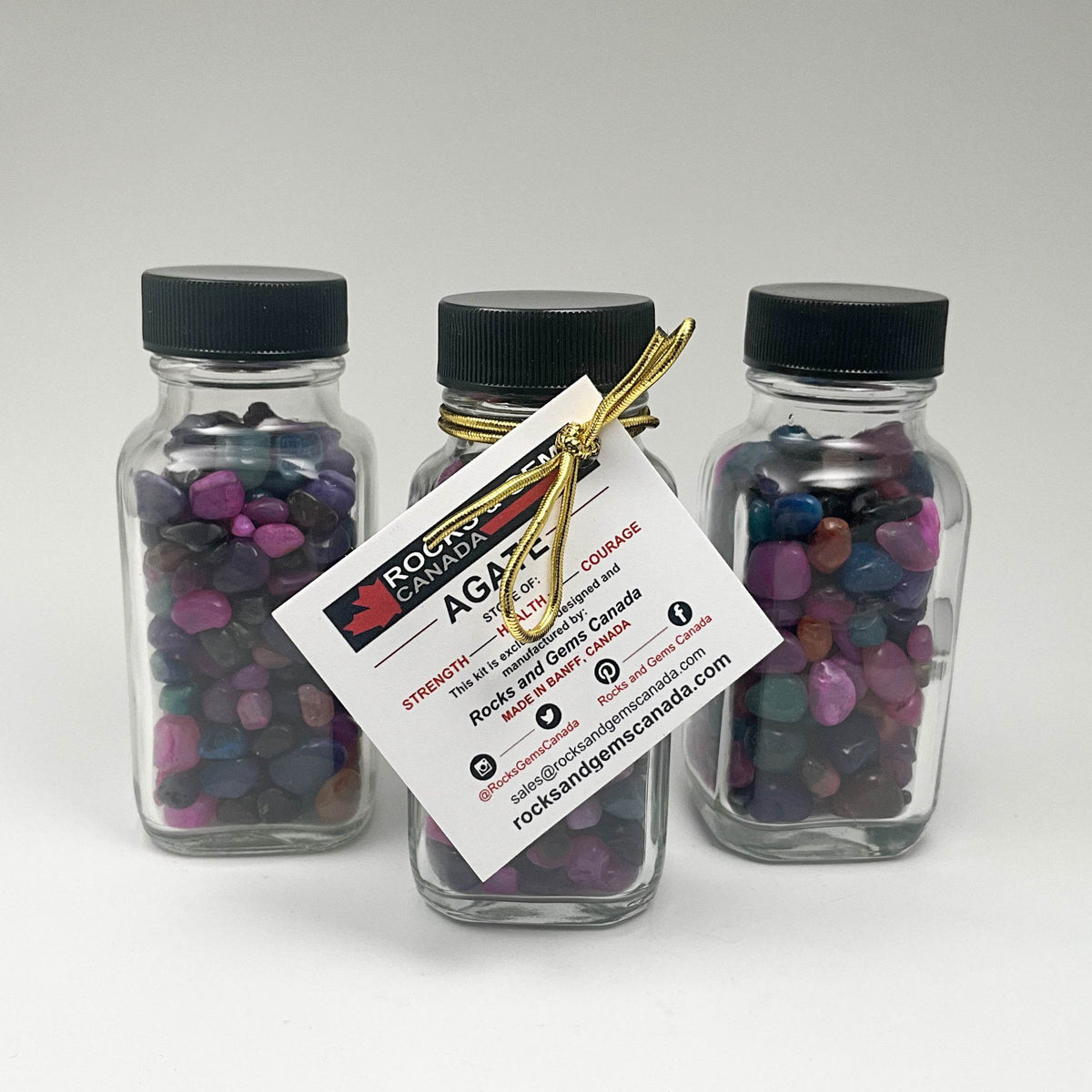Agate Gemstone Bottle-Rocks and Gems Canada