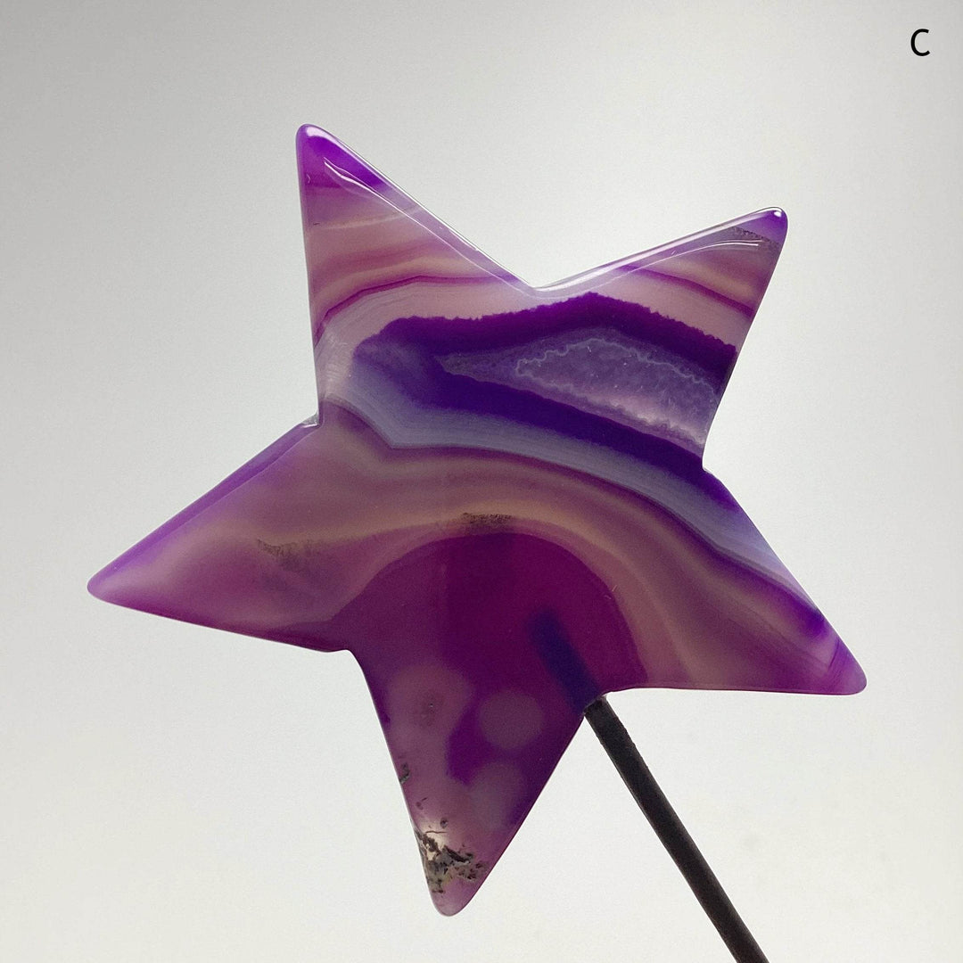Agate Star on Stand-Rocks and Gems Canada