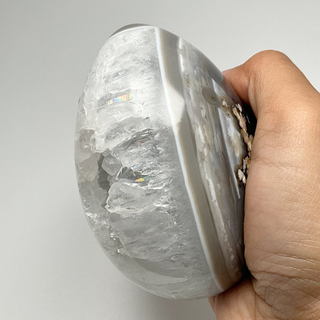 Agate Geode Egg - Rocks and Gems Canada